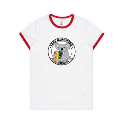 FMHFB - AS Colour Women's Ringer Tee - 4053 Sizes XS > XL Thumbnail