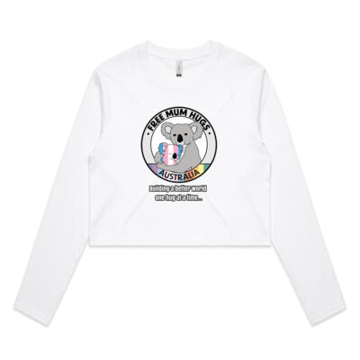 TLF - AS Colour - Crop Long Sleeve Tee - 4058  Sizes XS > XL Thumbnail