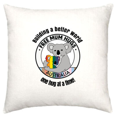 Linen Cushion Cover - FMHA Logo + Building a better world Thumbnail