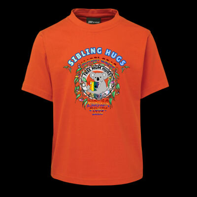 Sydney Mardi Gras & Fair Day 2026 Official Rainbow Sibling Hugs JB Kid's Tee Thumbnail