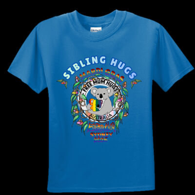 Sydney Mardi Gras & Fair Day 2026 Official Rainbow SIBLING HUGS -Stedman Junior Classic Tee 3XS - XL Thumbnail